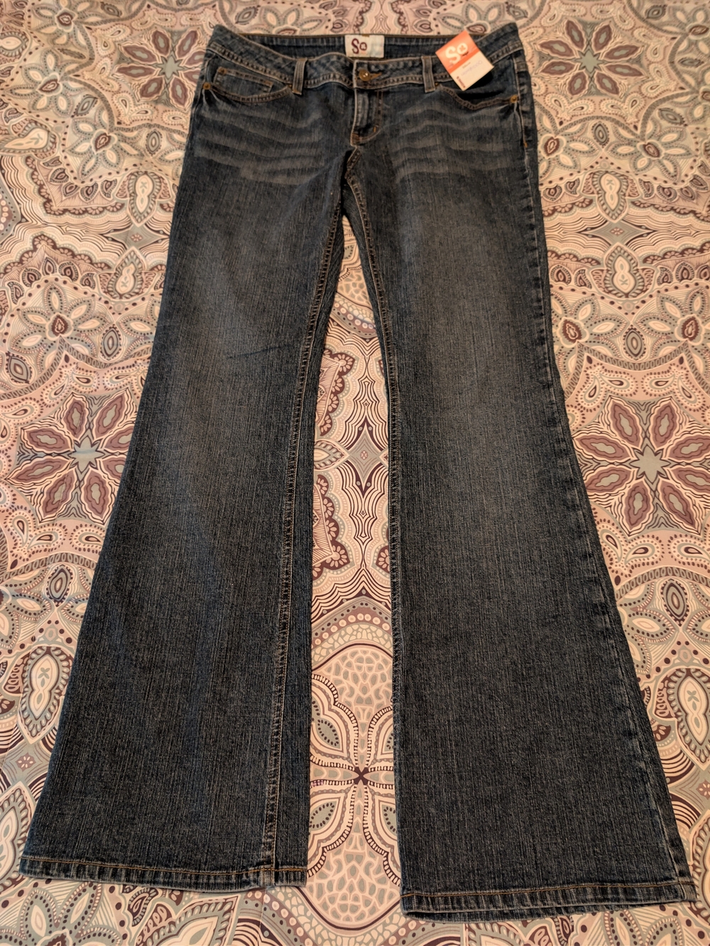 NWT SO Women's Dark Blue Flare Jeans
